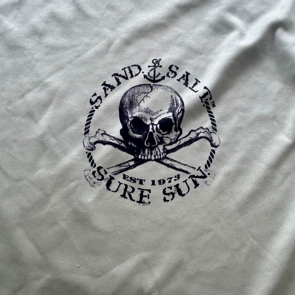 Sand Salt Sure Sun Skull & Reel Life XL Swim Tops Rash Guard Bundle Set Of‎ Two